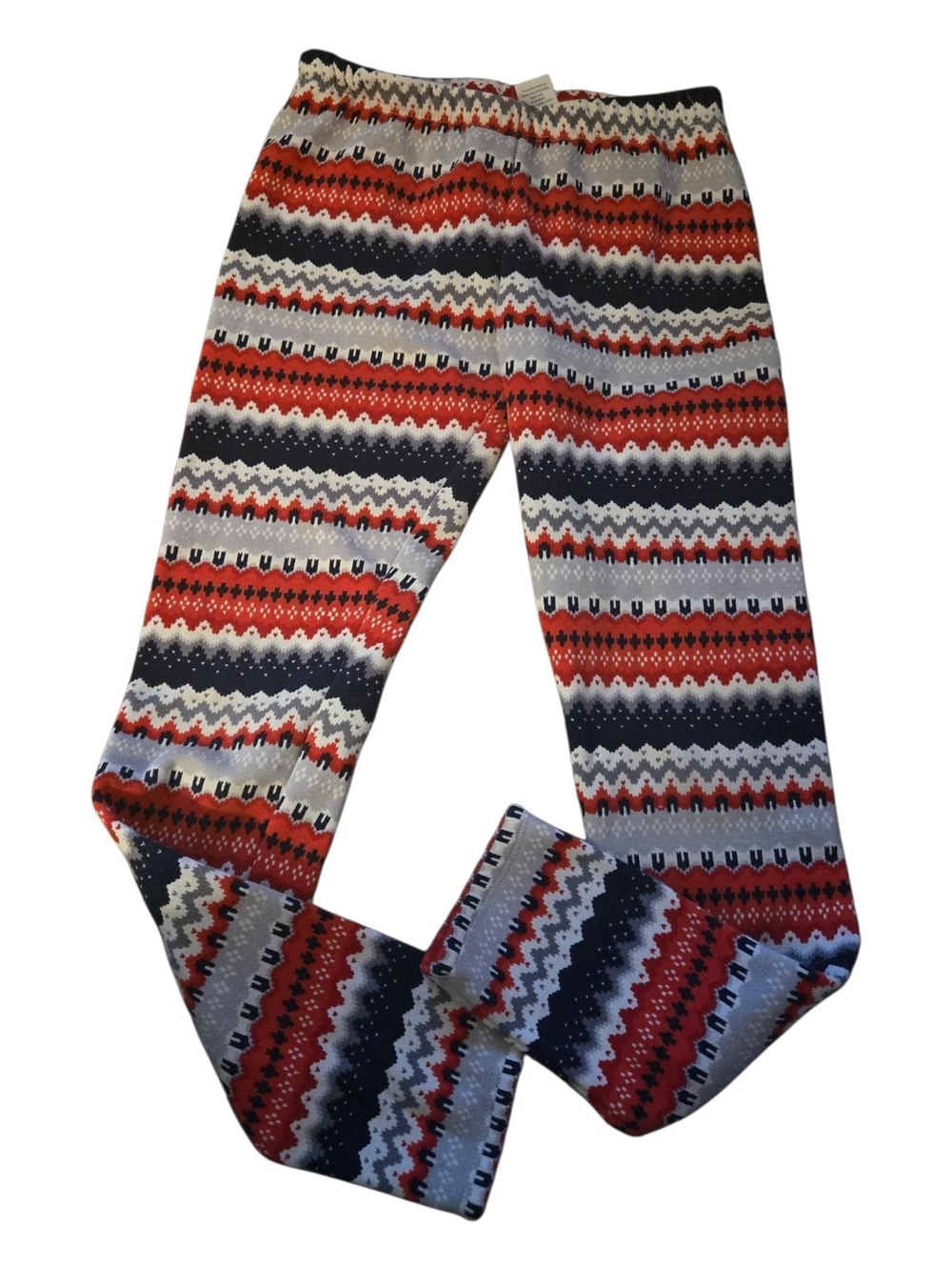 Gymboree Red, Black & White Patterned Girls' Leggings Warm And Fuzzy